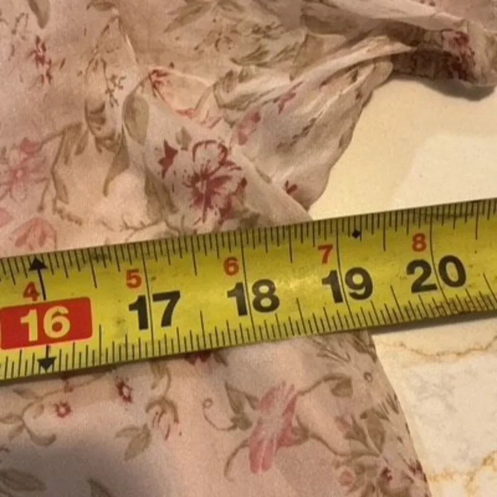 GIUSY 100% Silk Romantic Flowy Top Stretch Lined Made in Italy Cottagecore - Picture 8 of 9